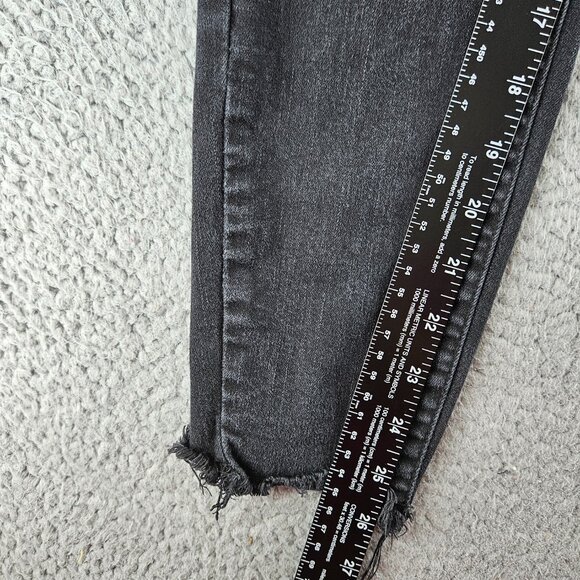 KanCan Jeans Womens 29 High Rise Skinny Button Fly Frayed Hem Denim - Picture 12 of 16